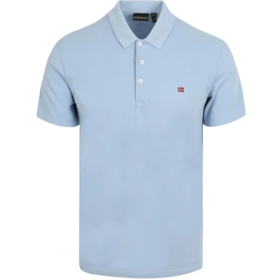 Image of Napapijri Ealis Polo shirt, Men&#039;s, Size: Medium, Light blue