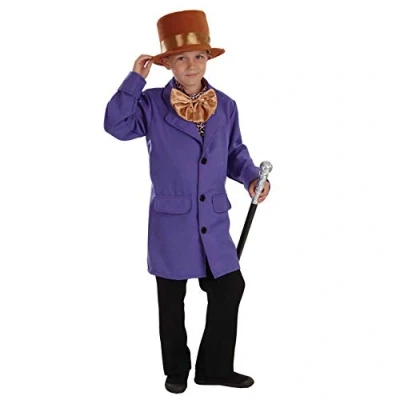 Image of Fun Shack Kids Chocolate Factory Costume Book Character Fancy Dress Childrens World Day Costumes for Boys Small