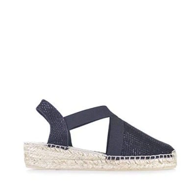Image of Toni Pons Women&#039;s Vegan Espadrille in Fabric VELINO Black, 39 EU 6 UK