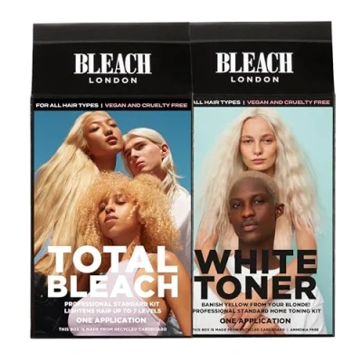Image of BLEACH LONDON Total Kit x White Toner Kit, For Creating a Cool Blonde Base