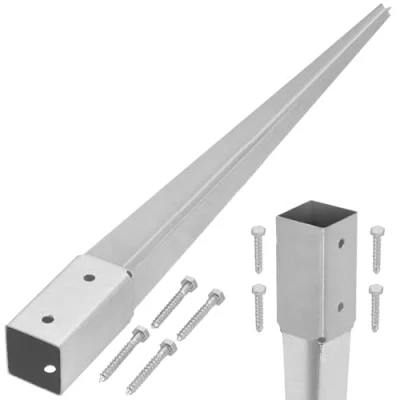 Image of KOTARBAU 5907465934961 Impact Ground Sleeve, Silver, 46 x 46/600 mm