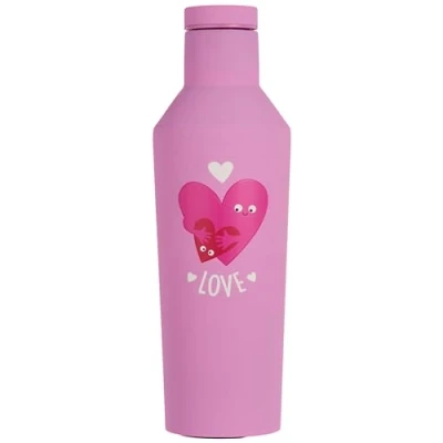 Image of Tinc Insulated Stainless Steel Water Bottle Hot &amp; Cold Drinks 500ml Capacity Leakproof Lid Soft Touch Rubber Pink, HCWBMAPK