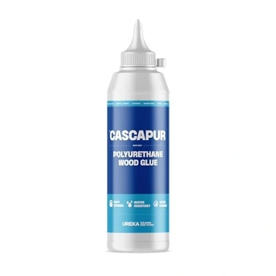 Image of Cascapur Fast Cure D4 Waterproof PU Adhesive Glue, Bonds in 10 Minutes, Gap Filling, Tropical Hardwood, Modified Timber, Joinery, and Marine Applications 250ml.