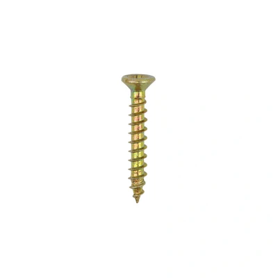 Image of 7x TIMCO Classic Multi Purpose Hinge Screws Pz Countersunk Yellow 30025CLAH Pack of 200
