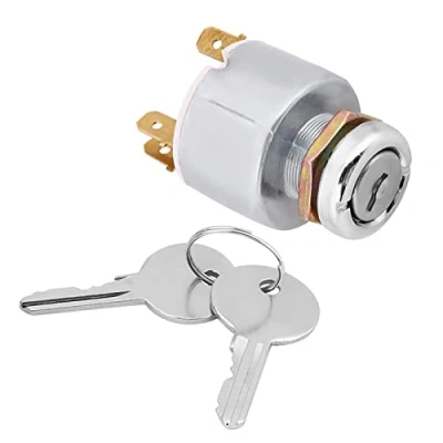 Image of 12V Ignition Switch, Universal Car Auto Engine Start Switch 4 Position ON OFF Control With 2 Keys SPB501 for Cars, Motorcycles, Boats