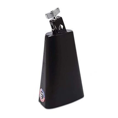 Image of LP Latin Percussion Kuhglocke Rock 8&quot; brushed steel, schwarz, montierbar, intensiver scharfer und mäßig trockener Sound mit tiefer Tonlage, LP007 N,Black