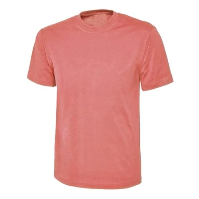 Image of BRAND KRUZE Womens T Shirt Casual Cotton Regular Fit Plain Tee Crew Neck Top Short Sleeve KZLTS141 Tshirt Pink XL