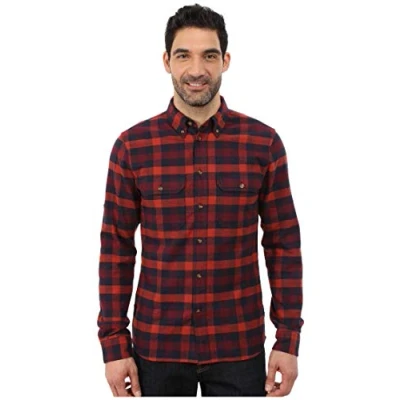 Image of Fjallraven Men&#039;s Skog M Long Sleeved T shirt, Blue, XS UK