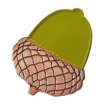 Image of Acorn Druid Good Luck Symbol Norse Life Fertility Immortality Enamel Badge