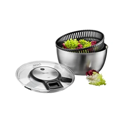 Image of Gefu Salad Spinner Stainless Steel Speedwing