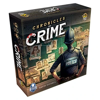 Image of Lucky Duck Games Chronicles of Crime Board Game Ages 14+ 1 4 Players 60 90 Minute Playing Time