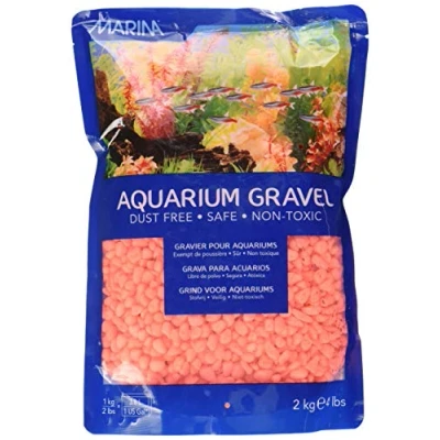 Image of Marina Decorative Aquarium Gravel, 2 Kg, Orange