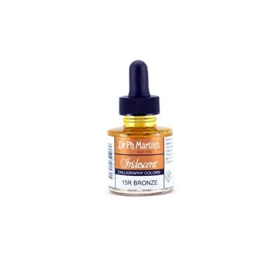 Image of Dr. Ph. Martin&#039;s Iridescent Calligraphy Color, 1.0 oz, Bronze (15R)