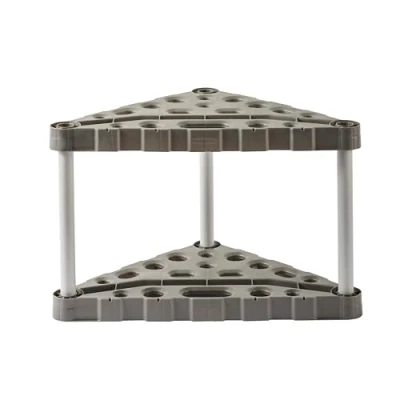 Image of Rubbermaid Plastic Garage Corner Tool Tower Rack, Easy to Assemble, Organizes up 30 Long Handled Tools/Rakes/Brooms/Shovles for Home/House/Outdoor/Sheds