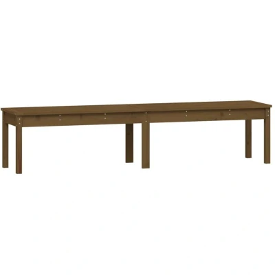 Image of vidaXL 2 Seater Garden Bench Honey Brown 203.5x44x45 cm Solid Wood Pine