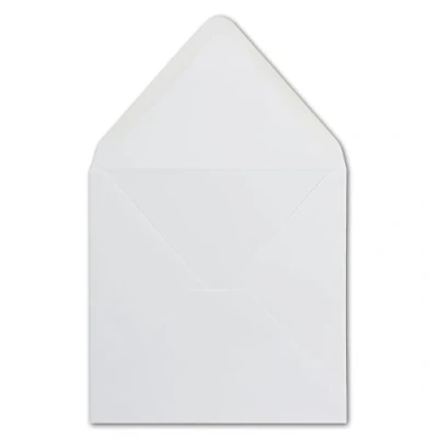 Image of Glüxx Agent 25 Square Envelopes White 16.0 x cm 100 g/m² Wet Seal Postal without window ideal for Christmas greeting cards invitations from your