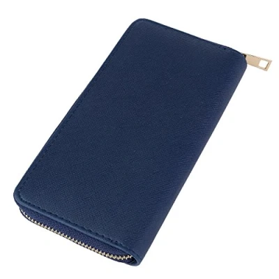 Image of DonDon Women’s Purse Wallet Pocket Plain Blue