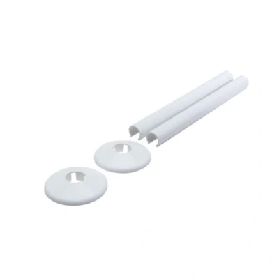 Image of Talon Snappit White Radiator Pipe Covers and Collars 200mm ACSNW/K2