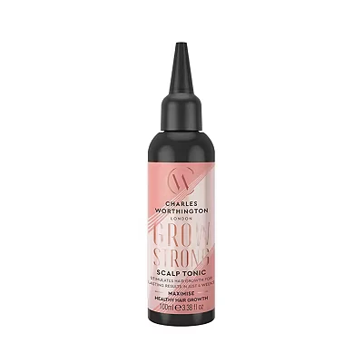 Image of Charles Worthington Grow Strong Scalp Tonic, Hair Growth Serum for Fine Hair, Repair Products Women and Men, Salon Repair, 100 ml
