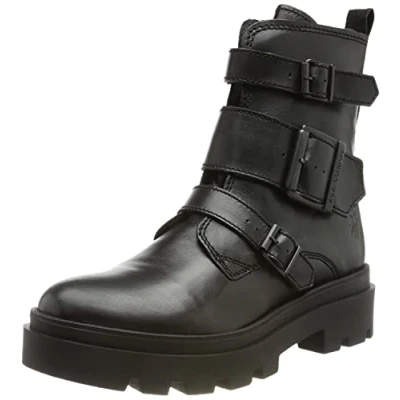 Image of Jeda817Fly Leather Women&#039;s Buckle Ankle Boots