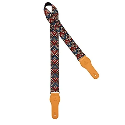 Image of Ortega Guitars Adjustable Guitar Strap Acoustic / Bass, Electric Bass World Series Cotton, African Dance (OCS 440)