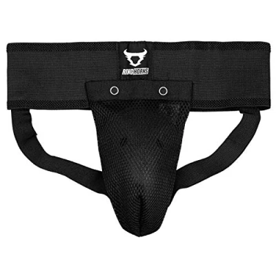 Image of Ringhorns, Charger Groin Guard &amp; Support, Men&#039;s, S, Black