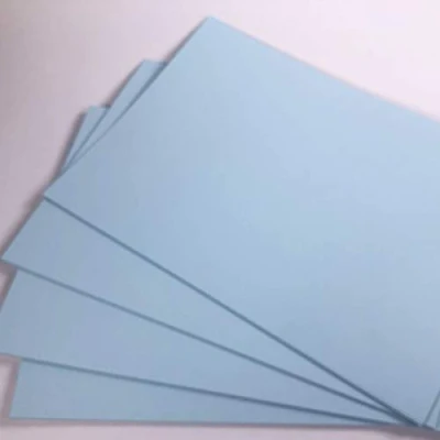 Image of A4 Blue Card 50 Sheets Light 160gsm Coloured Printer Photocopier