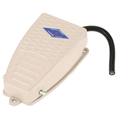 Image of Momentary Foot Switch, 380V AC 220V DC Normally Open Pedal Switch EKW 5A B Aluminum Housing 2000 Times/hour for Machine Tools
