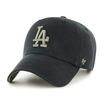 Image of 47 Los Angeles Dodgers Black MLB Ballpark Camo Clean Up Cap One Size