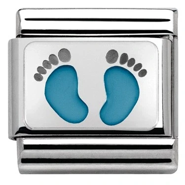 Image of Nomination Baby Boy Footprints Charm
