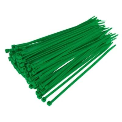 Image of Sealey Cable Tie 200 x 4.4mm Green Pack of 100