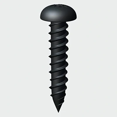 Image of TIMCO 00082BJC PZ2 Round Blackjax Screw 8 x 2 Black Box of 200