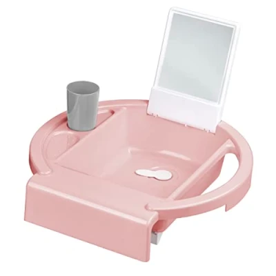 Image of Rotho Babydesign Kiddy Wash Children&#039;s Washbasin, to be Attached The Edge of Bathtub, 38.7 x 38.2 10 cm,