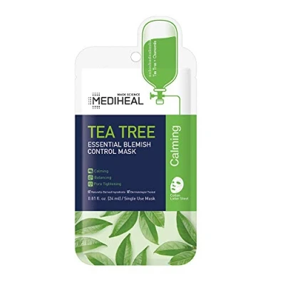 Image of MEDIHEAL Official [Korea&#039;s No 1 Sheet Mask] Tea Tree Essential Blemish Control Mask (5 Masks)