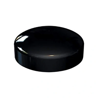 Image of Black Plastidome 2 Piece Plastic Screw Cover 1000 Pack