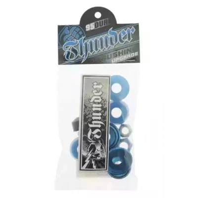 Image of Thunder Rebuild Kit Bushings Washers Axel And Kingpin Nuts Pivot Cup 95a Blue O/S