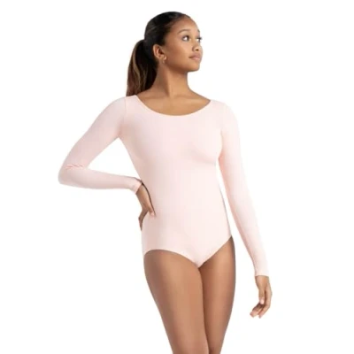Image of Capezio Women&#039;s Long Sleeve Leotard, Ballet Pink, M