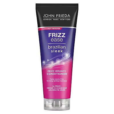 Image of John Frieda Frizz Ease Brazilian Sleek Immunity Conditioner 250ml