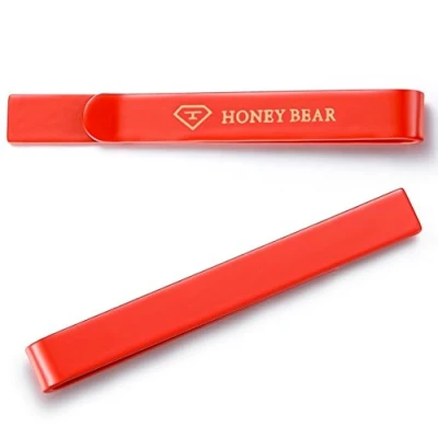 Image of HONEY BEAR 2.12inch Mens Tie Clip Bar Normal Size for Business Wedding Gift,5.4cm