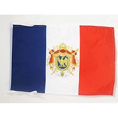 Image of AZ Flag Napoleon III Second French Empire 18&#039;&#039; x 12&#039;&#039; 100% Polyester France Imperial Bonapartist Small Banner with Two Cords Fade Resistant Vivid Colors 18x12 in 45x30 Cm