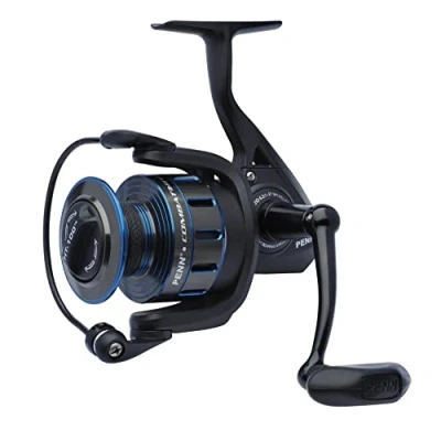 Image of PENN Combat III, Fishing Reel, Spinning Reels, Sea Fishing, Versatile Reel For Boat, Kayak, Shore, Spinning, Jigging, Surf, and All Round Use, Unisex, Black / Blue, 3000