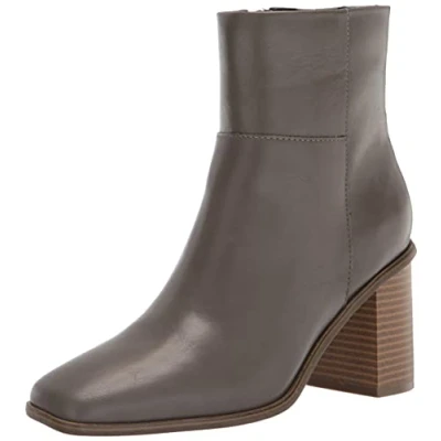 Image of The Drop Women&#039;s Ibita High Heel Side Zip Ankle Boot, Grey, 4.5 UK