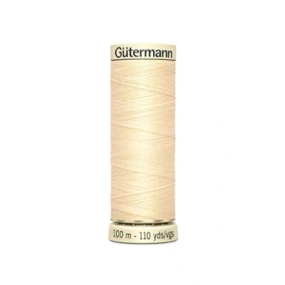 Image of Gutermann Sew All Polyester Thread, Parchment 0610, 100 m