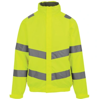 Image of Professional Men&#039;s Hi Vis Pro Contract Dover Jacket Yellow, Size: S