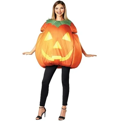 Image of Fall Pumpkin Adult Fancy Dress Costume Made by Us Costumes Standard