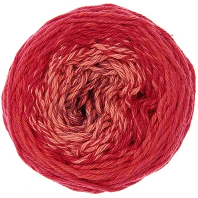 Image of 50 g Ricorumi Spin Colour: 5 Gradient Red Fine Cotton for Crocheting Amigurumi Figures from Booklets