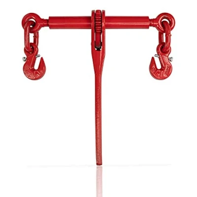 Image of Dolezych Ratchet Load Binder with Shortening Hooks (With Safety Latchet) for 8 mm Grade 80 Chain, 4000 Dan Lashing Capacity