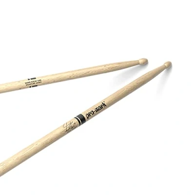 Image of Pro Mark PW747W Japanese Shira Kashi White Oak 747 Wood Tip Drumsticks in Neil Peart Autograph Model