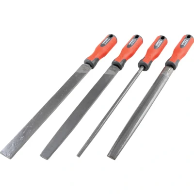 Image of Kennedy 200MM (8&#039;&#039;) 4 Piece Second Cut Engineers File Set with Handles