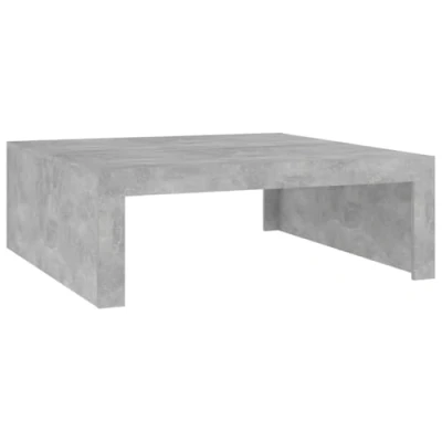 Image of vidaXL Coffee Table Home Living Room Furniture Accessories Household Couch End Accent Side Sofa Storage Set Chipboard Concrete Grey